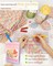 Crochet Kit for Beginners-Crochet Kit for Adults Learn to Crochet Granny Square Scarf Beanie Hat, Complete Set for Crocheting Scarf w/Step-by-Step Instructions 6 Blend Yarn-Macaron